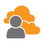 Managed cloud icon